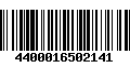 Código de Barras 4400016502141