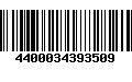 Código de Barras 4400034393509