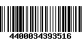 Código de Barras 4400034393516