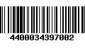 Código de Barras 4400034397002