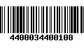 Código de Barras 4400034400108