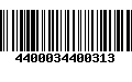 Código de Barras 4400034400313