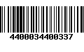 Código de Barras 4400034400337