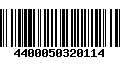 Código de Barras 4400050320114