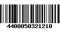 Código de Barras 4400050321210