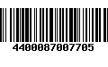 Código de Barras 4400087007705