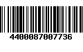 Código de Barras 4400087007736