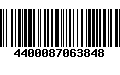 Código de Barras 4400087063848