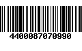 Código de Barras 4400087070990