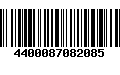 Código de Barras 4400087082085