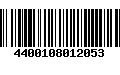 Código de Barras 4400108012053