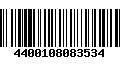 Código de Barras 4400108083534