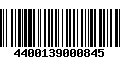 Código de Barras 4400139000845