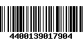 Código de Barras 4400139017904