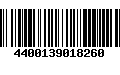 Código de Barras 4400139018260