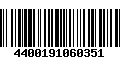 Código de Barras 4400191060351