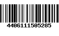 Código de Barras 4406111505285