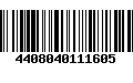 Código de Barras 4408040111605