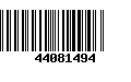 Código de Barras 44081494