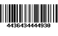 Código de Barras 4436434444930