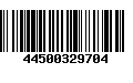 Código de Barras 44500329704