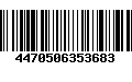 Código de Barras 4470506353683