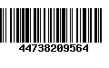 Código de Barras 44738209564