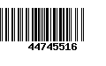 Código de Barras 44745516