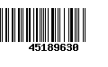 Código de Barras 45189630