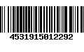 Código de Barras 4531915012292