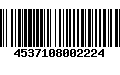 Código de Barras 4537108002224