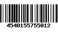 Código de Barras 4540155755012