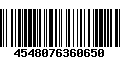 Código de Barras 4548076360650