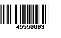 Código de Barras 45550003