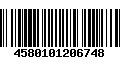 Código de Barras 4580101206748