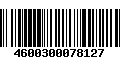 Código de Barras 4600300078127