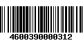 Código de Barras 4600390000312