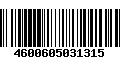 Código de Barras 4600605031315