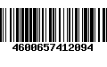 Código de Barras 4600657412094