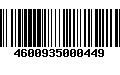 Código de Barras 4600935000449