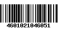 Código de Barras 4601021046051