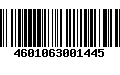 Código de Barras 4601063001445