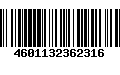 Código de Barras 4601132362316