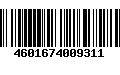 Código de Barras 4601674009311