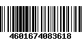 Código de Barras 4601674083618