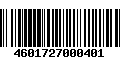 Código de Barras 4601727000401