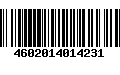 Código de Barras 4602014014231