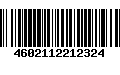 Código de Barras 4602112212324