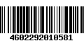 Código de Barras 4602292010581