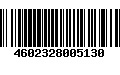 Código de Barras 4602328005130